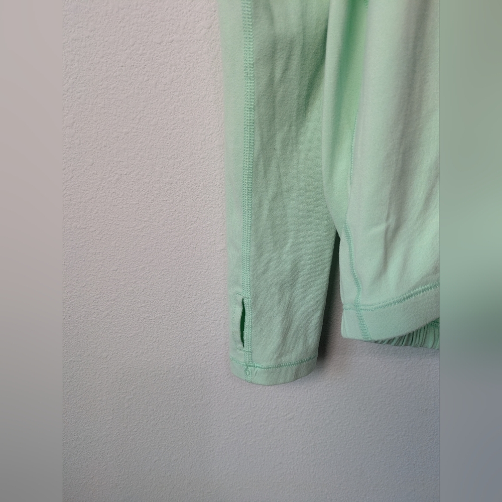LULULEMON HEALTHY HEART FRESH TEAL PULLOVER BUTTERY SOFT Mint Green Sz 6 - 8 - Picture 6 of 11